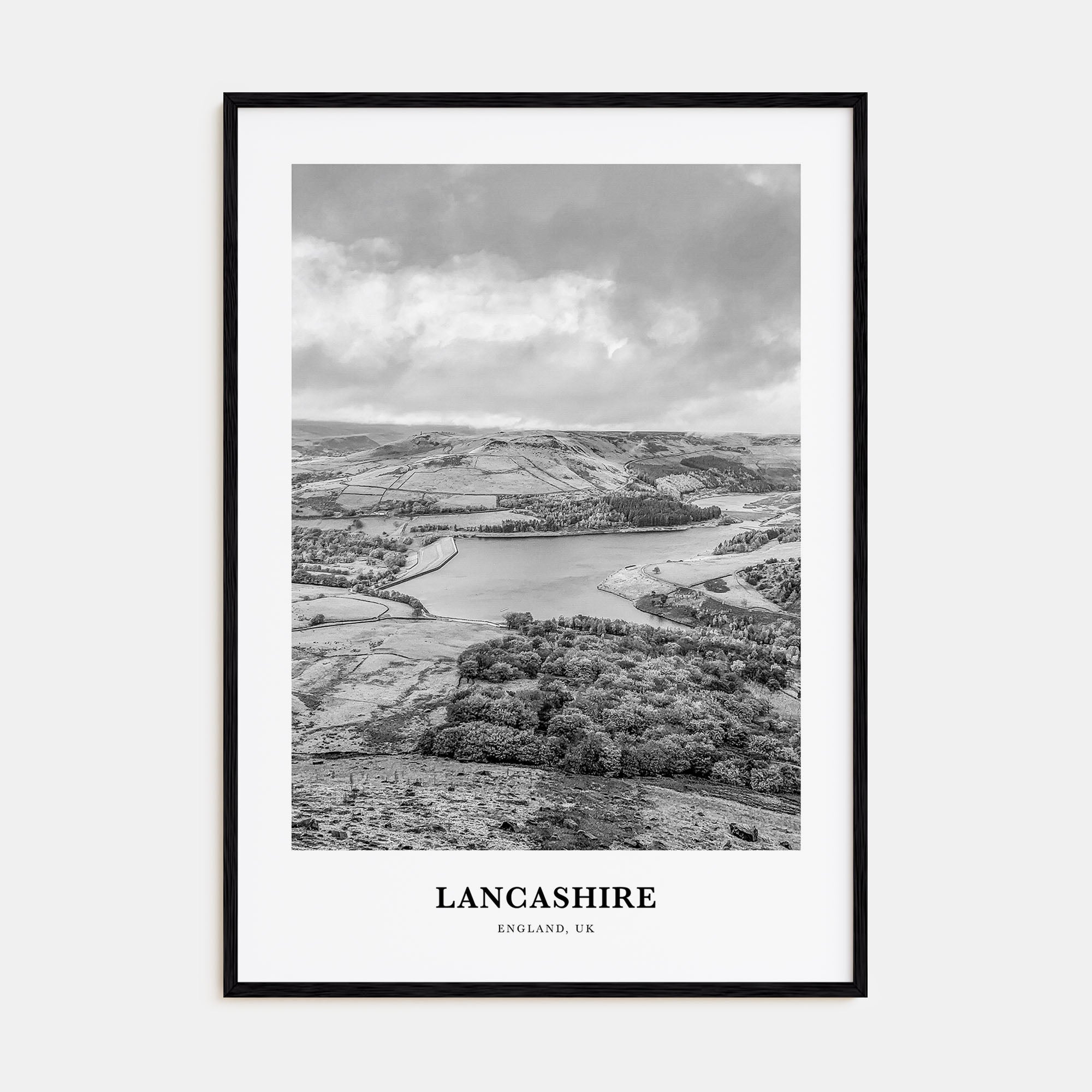 Lancashire Portrait B&W Poster