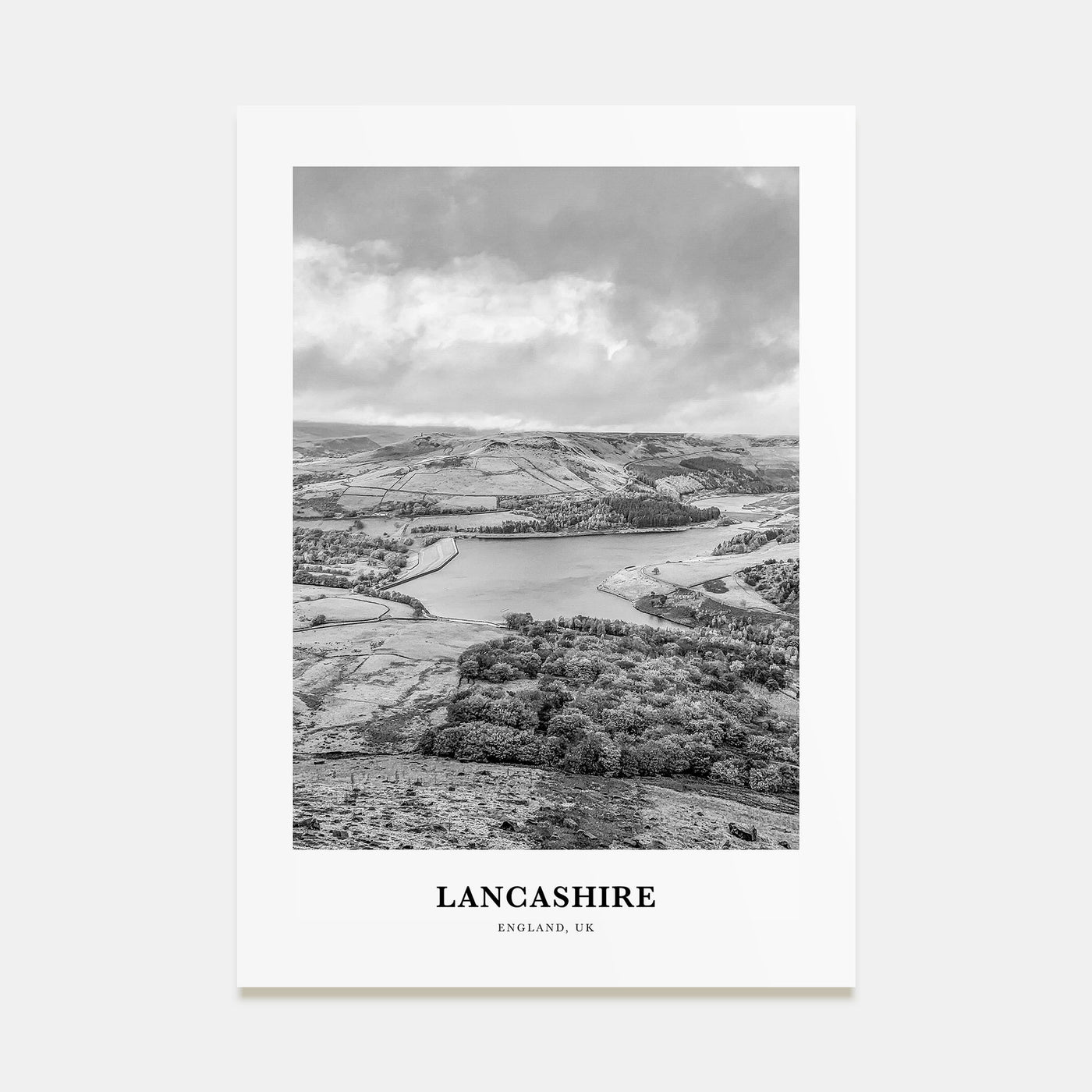 Lancashire Portrait B&W Poster