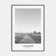 Lancaster, California Portrait B&W Poster