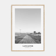 Lancaster, California Portrait B&W Poster
