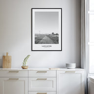 Lancaster, California Portrait B&W Poster