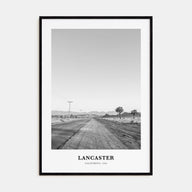 Lancaster, California Portrait B&W Poster
