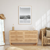 Lancaster, California Travel B&W Poster