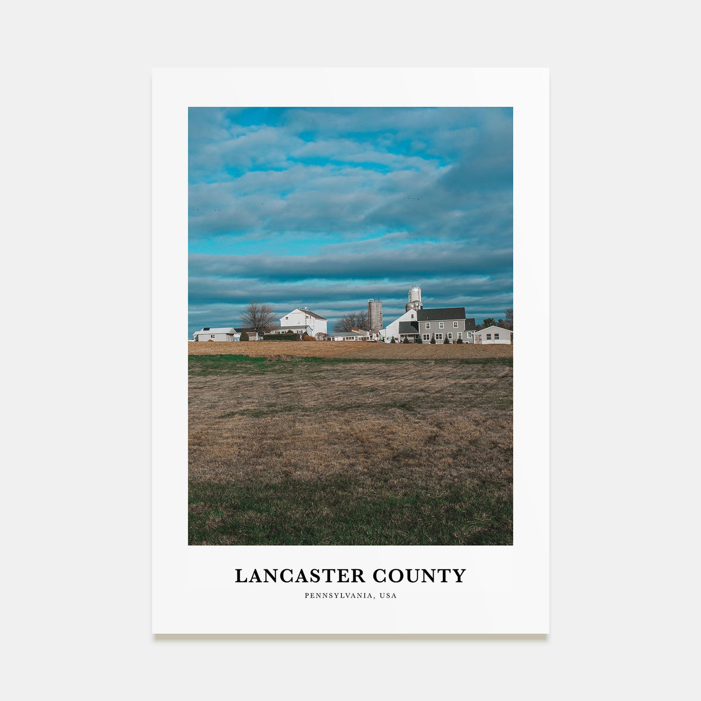 Lancaster County Portrait Color Poster