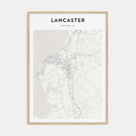 Lancaster, England Map Portrait Poster