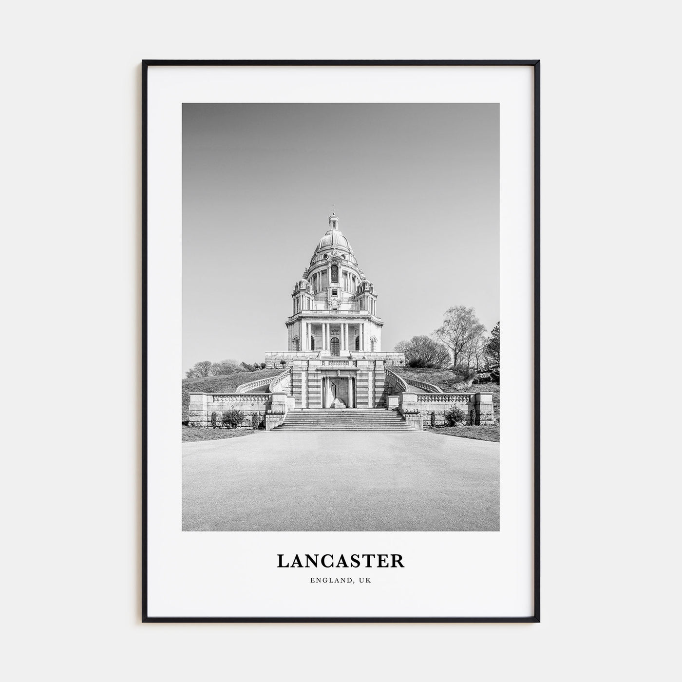 Lancaster, England Portrait B&W Poster