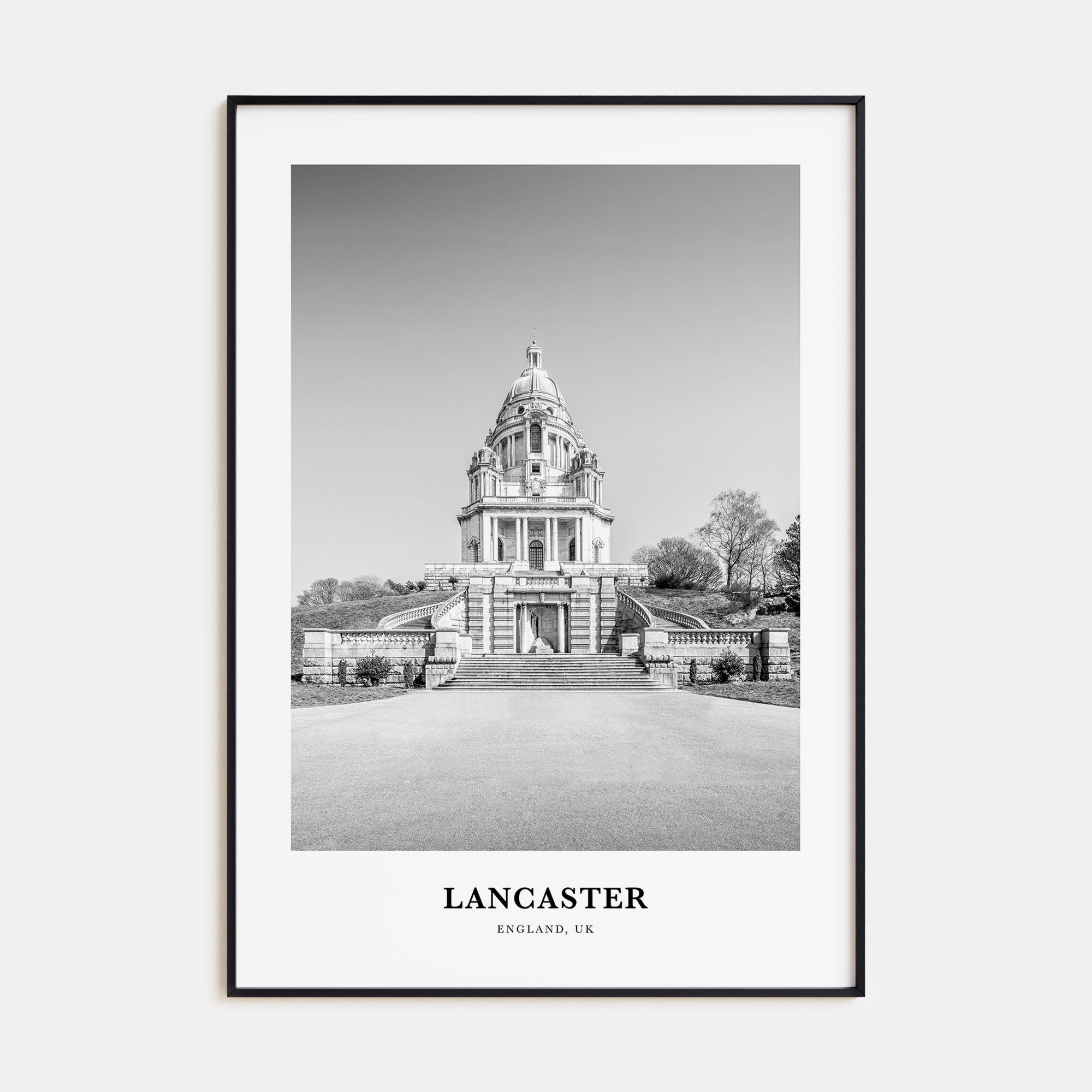 Lancaster, England Portrait B&W Poster