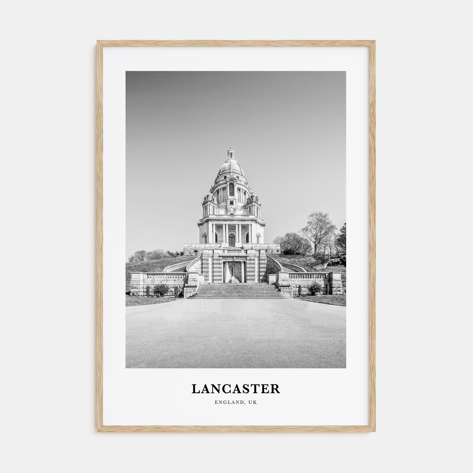 Lancaster, England Portrait B&W Poster