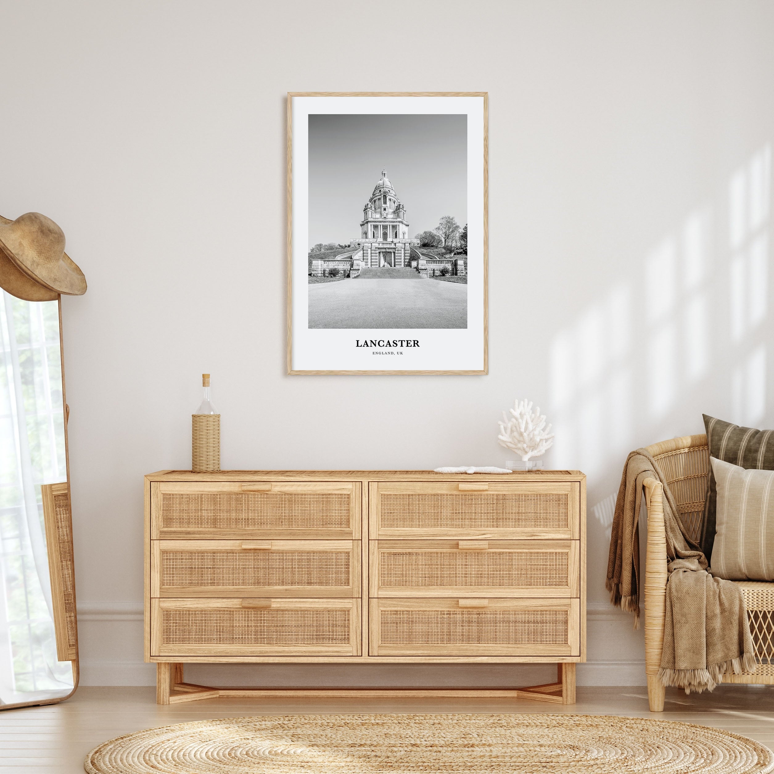 Lancaster, England Portrait B&W Poster