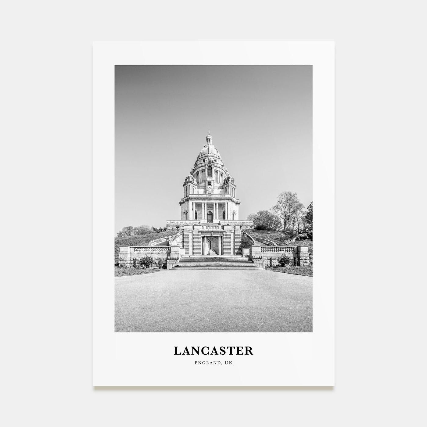 Lancaster, England Portrait B&W Poster