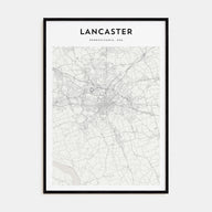 Lancaster, Pennsylvania Map Portrait Poster