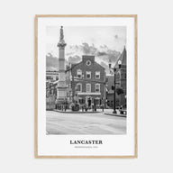 Lancaster, Pennsylvania Portrait B&W Poster