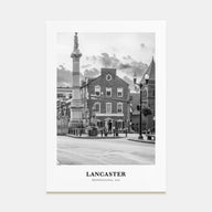 Lancaster, Pennsylvania Portrait B&W Poster