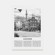 Lancaster, Pennsylvania Travel B&W Poster