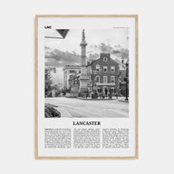 Lancaster, Pennsylvania Travel B&W Poster