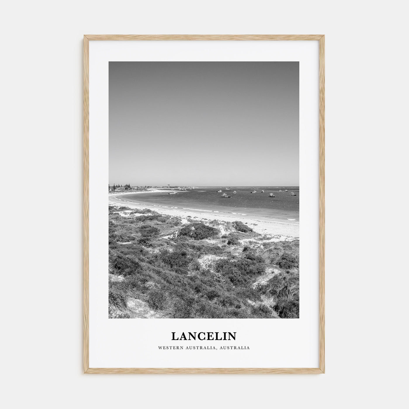 Lancelin Portrait B&W Poster