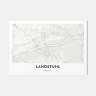 Landstuhl Map Landscape Poster