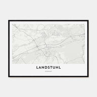 Landstuhl Map Landscape Poster
