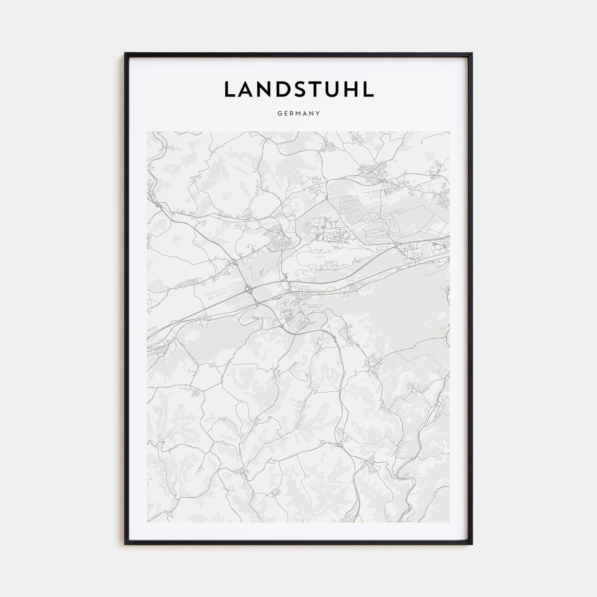 Landstuhl Map Portrait Poster