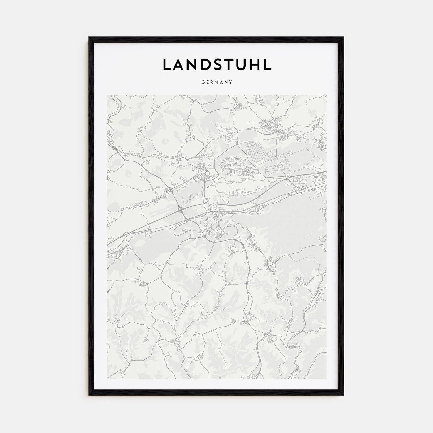 Landstuhl Map Portrait Poster