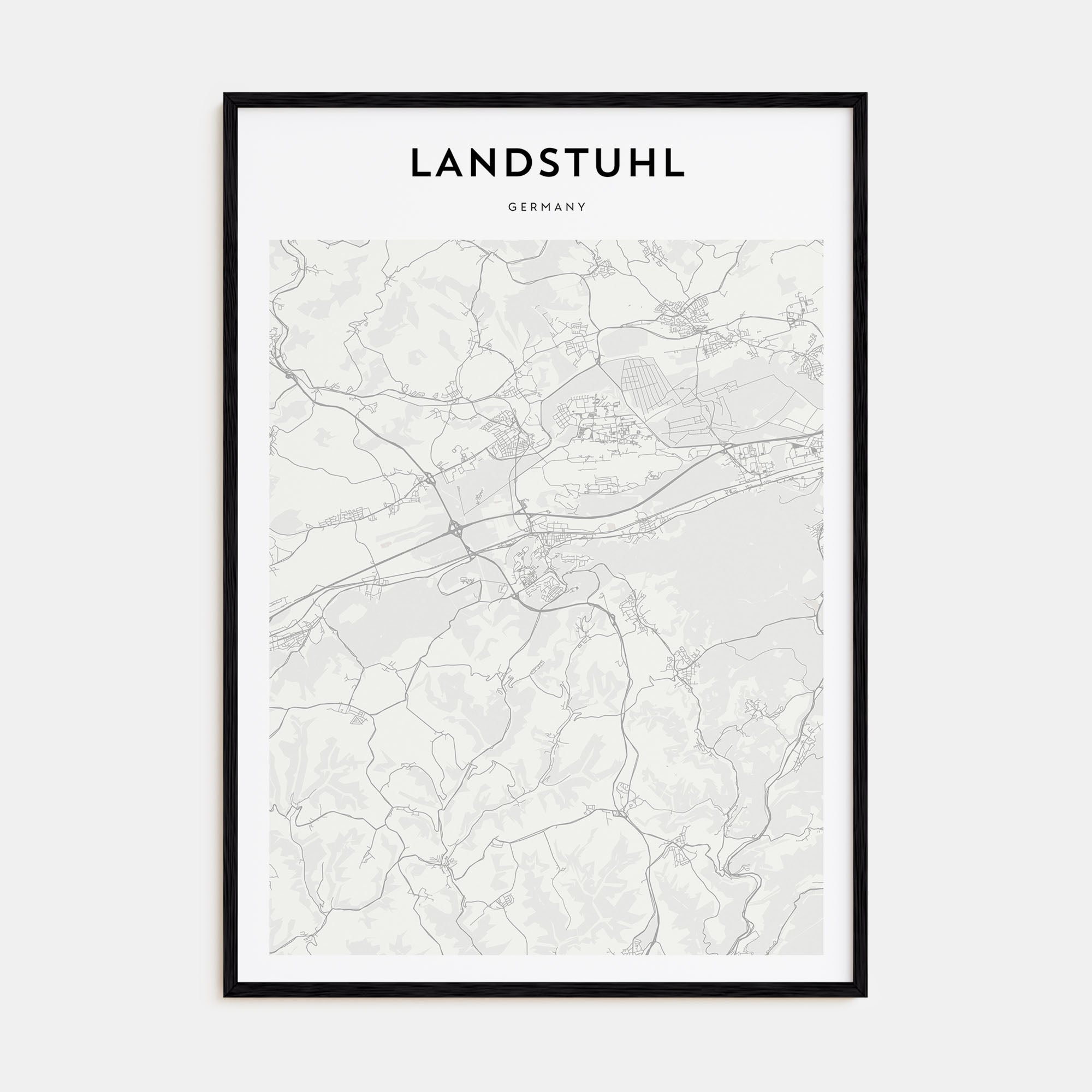 Landstuhl Map Portrait Poster