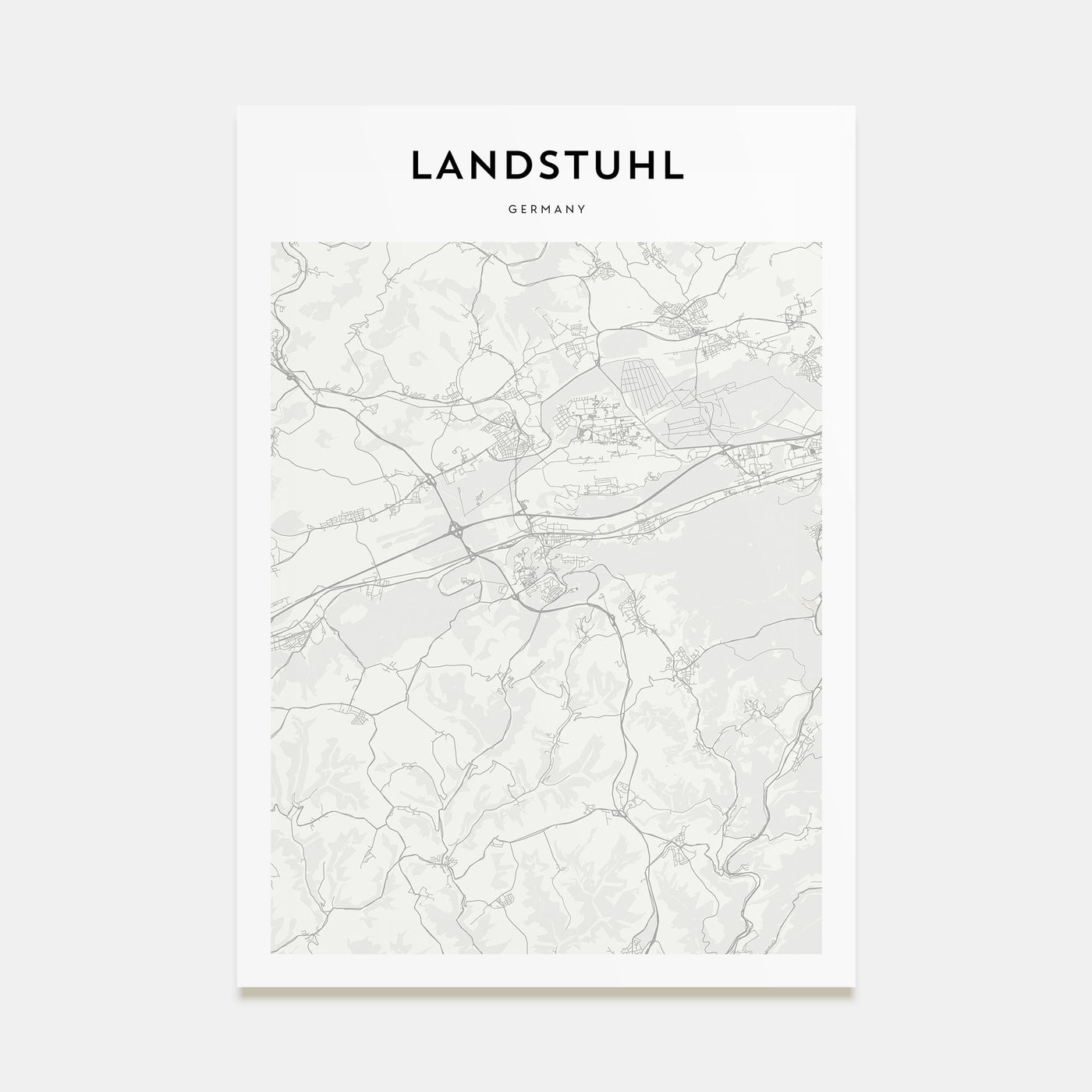 Landstuhl Map Portrait Poster