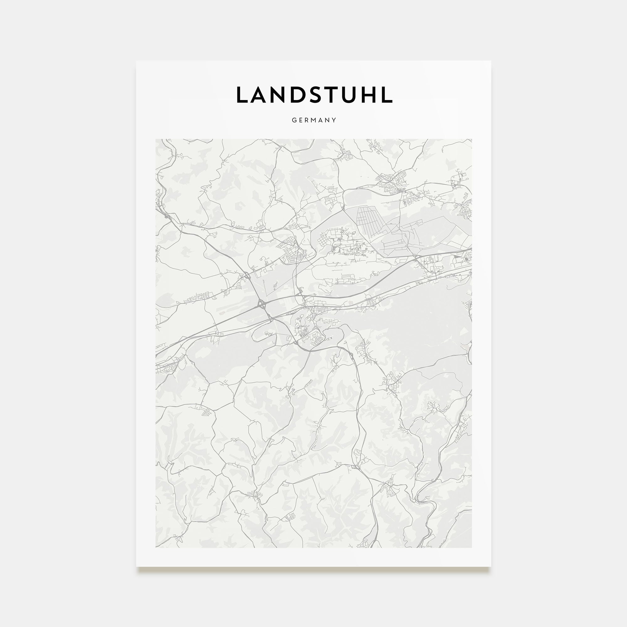 Landstuhl Map Portrait Poster