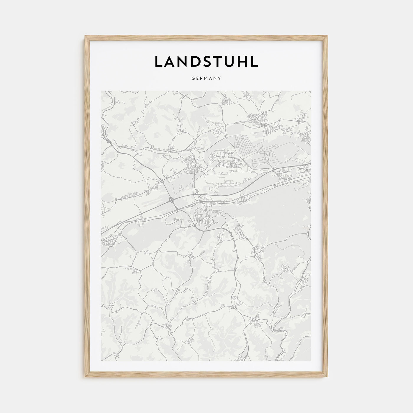 Landstuhl Map Portrait Poster