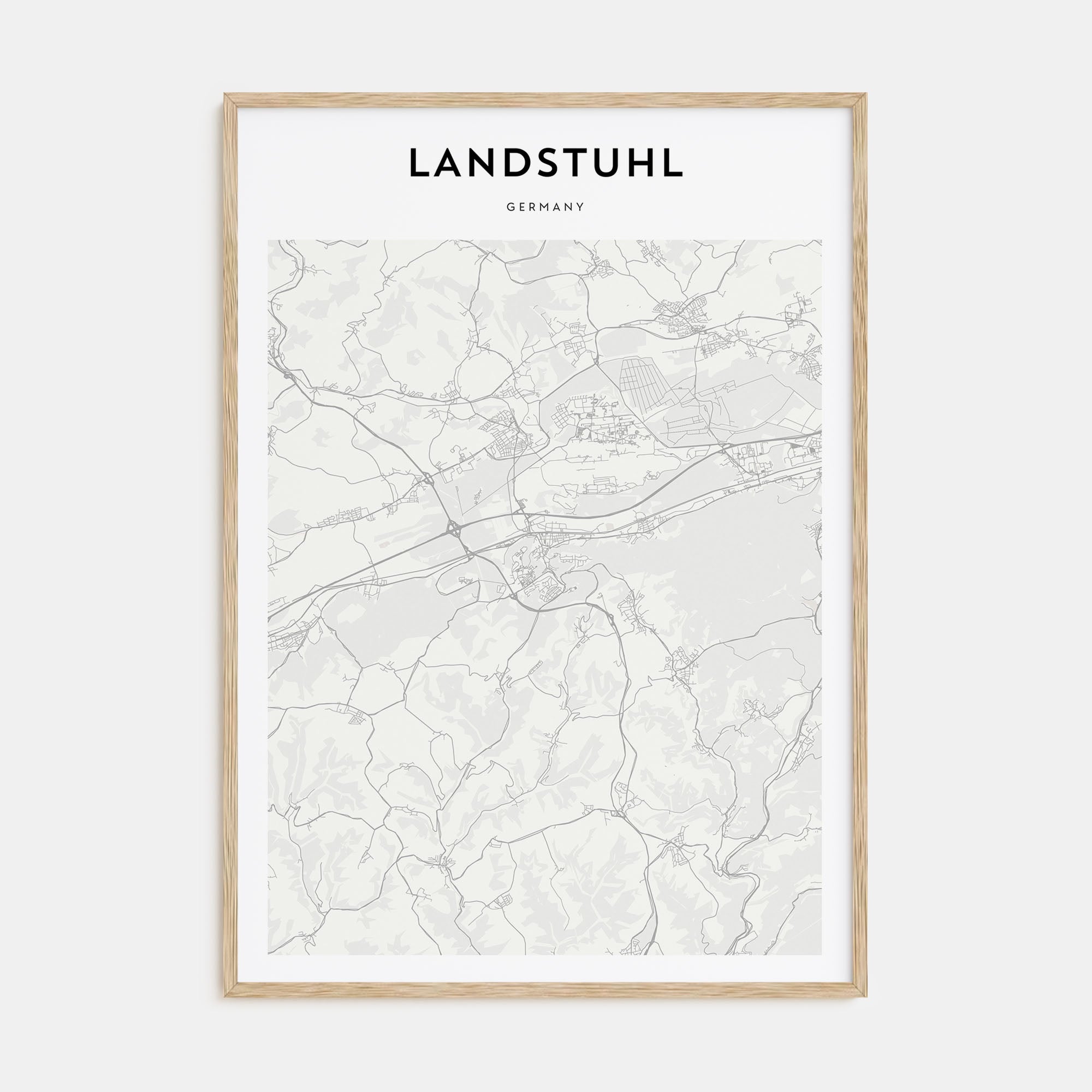 Landstuhl Map Portrait Poster