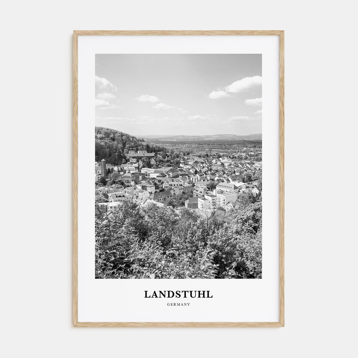Landstuhl Portrait B&W Poster