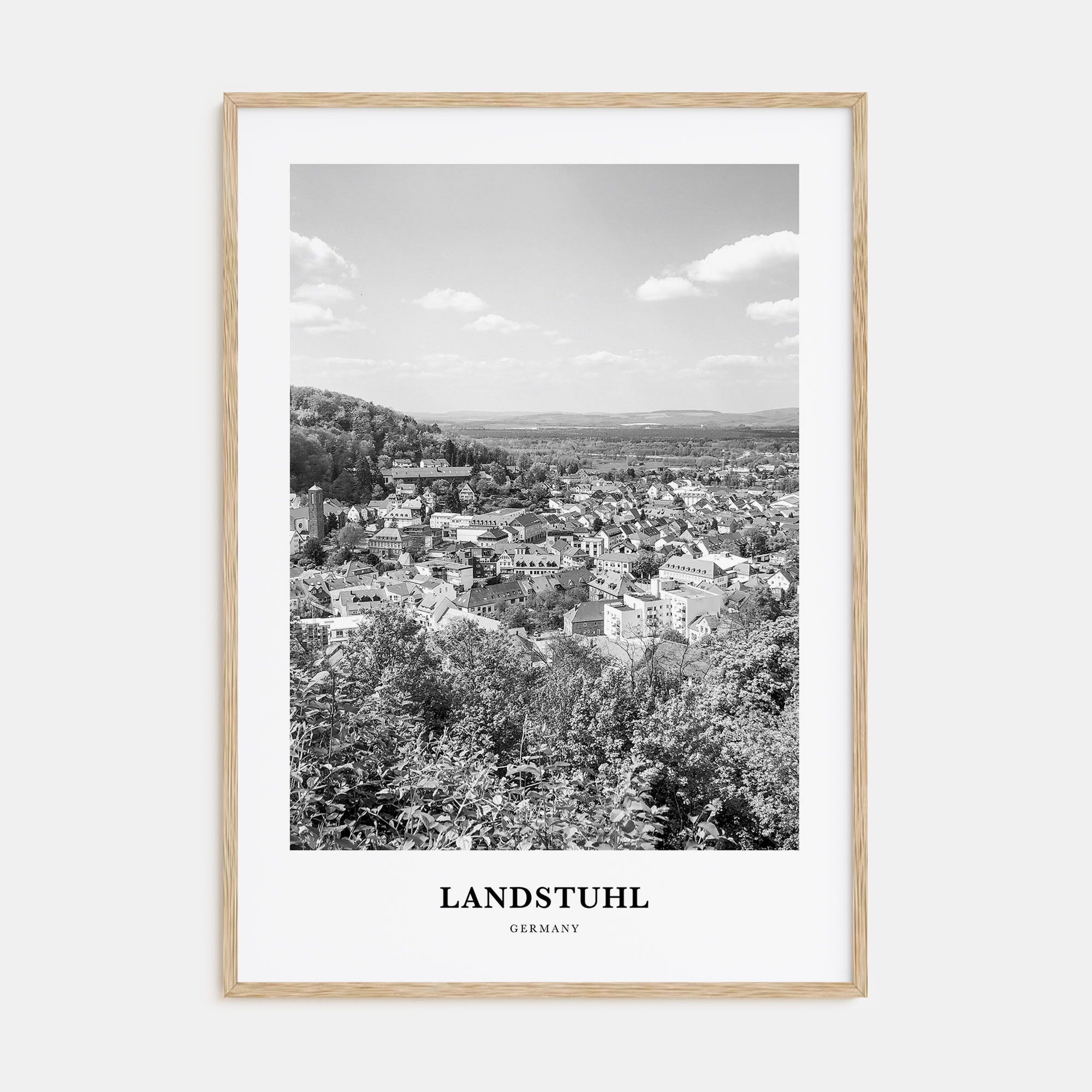 Landstuhl Portrait B&W Poster