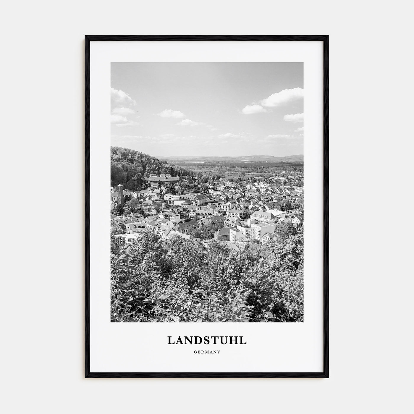 Landstuhl Portrait B&W Poster