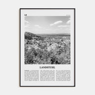 Landstuhl Travel B&W Poster