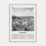 Landstuhl Travel B&W Poster