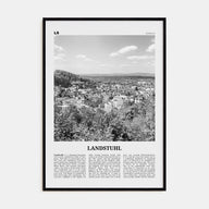 Landstuhl Travel B&W Poster