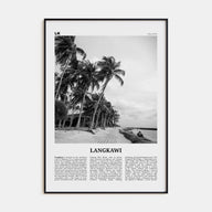 Langkawi Travel B&W Poster