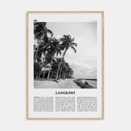 Langkawi Travel B&W Poster