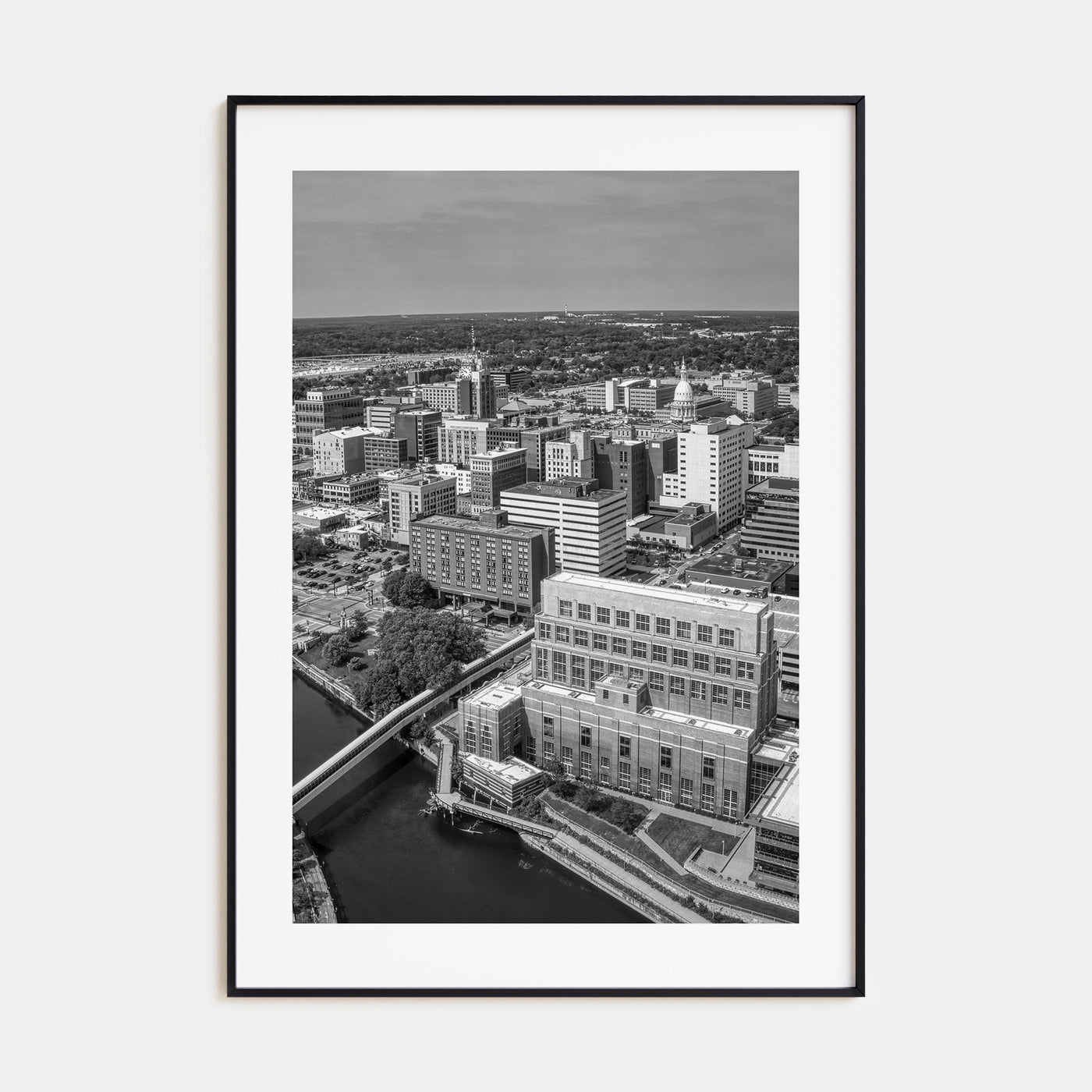 Lansing Photo B&W Poster
