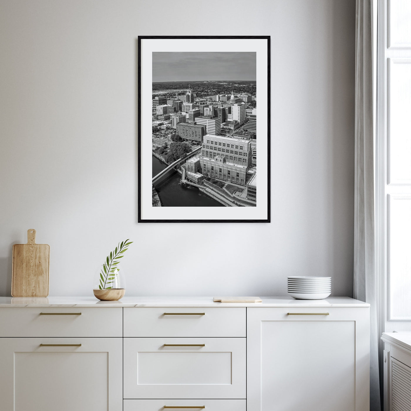 Lansing Photo B&W Poster