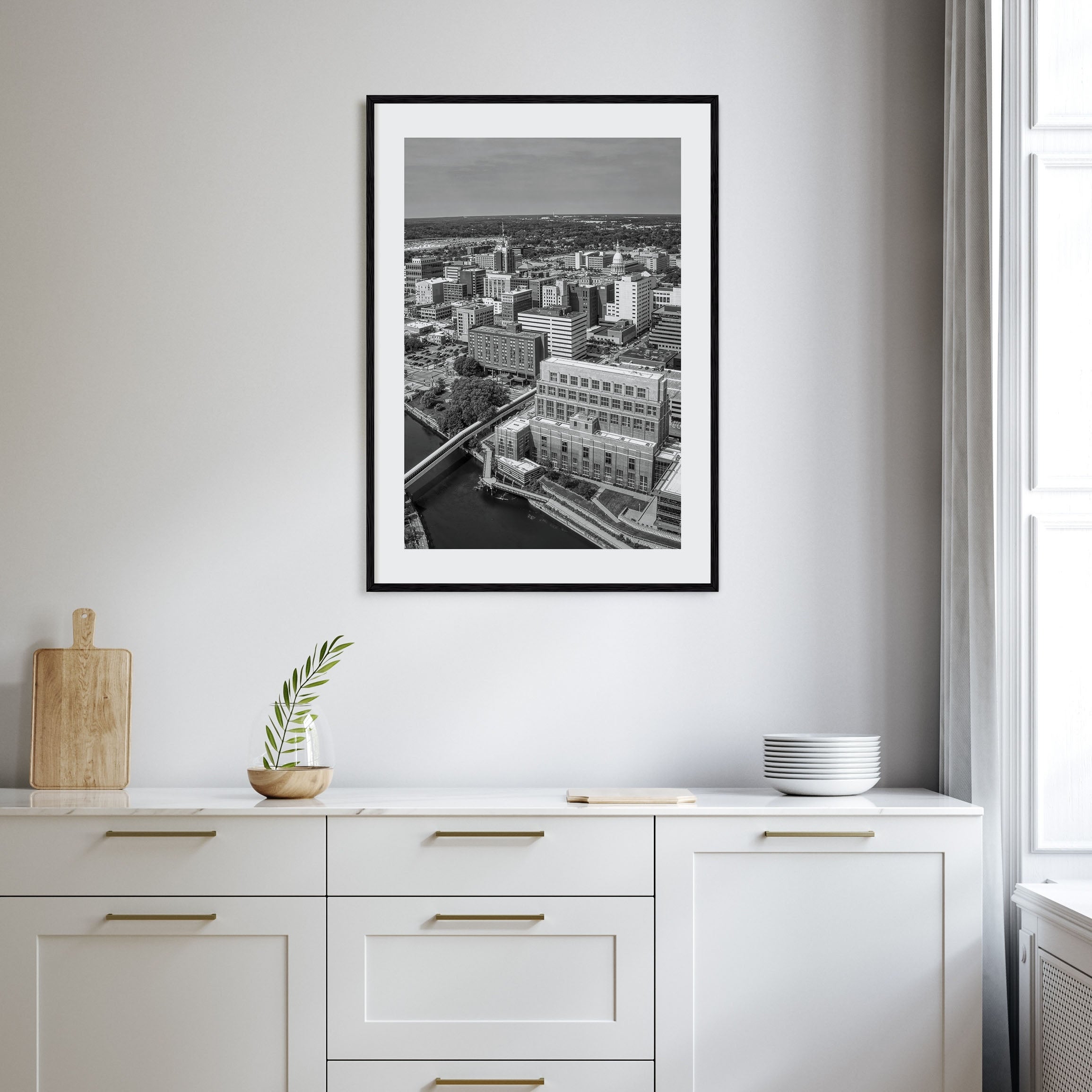 Lansing Photo B&W Poster