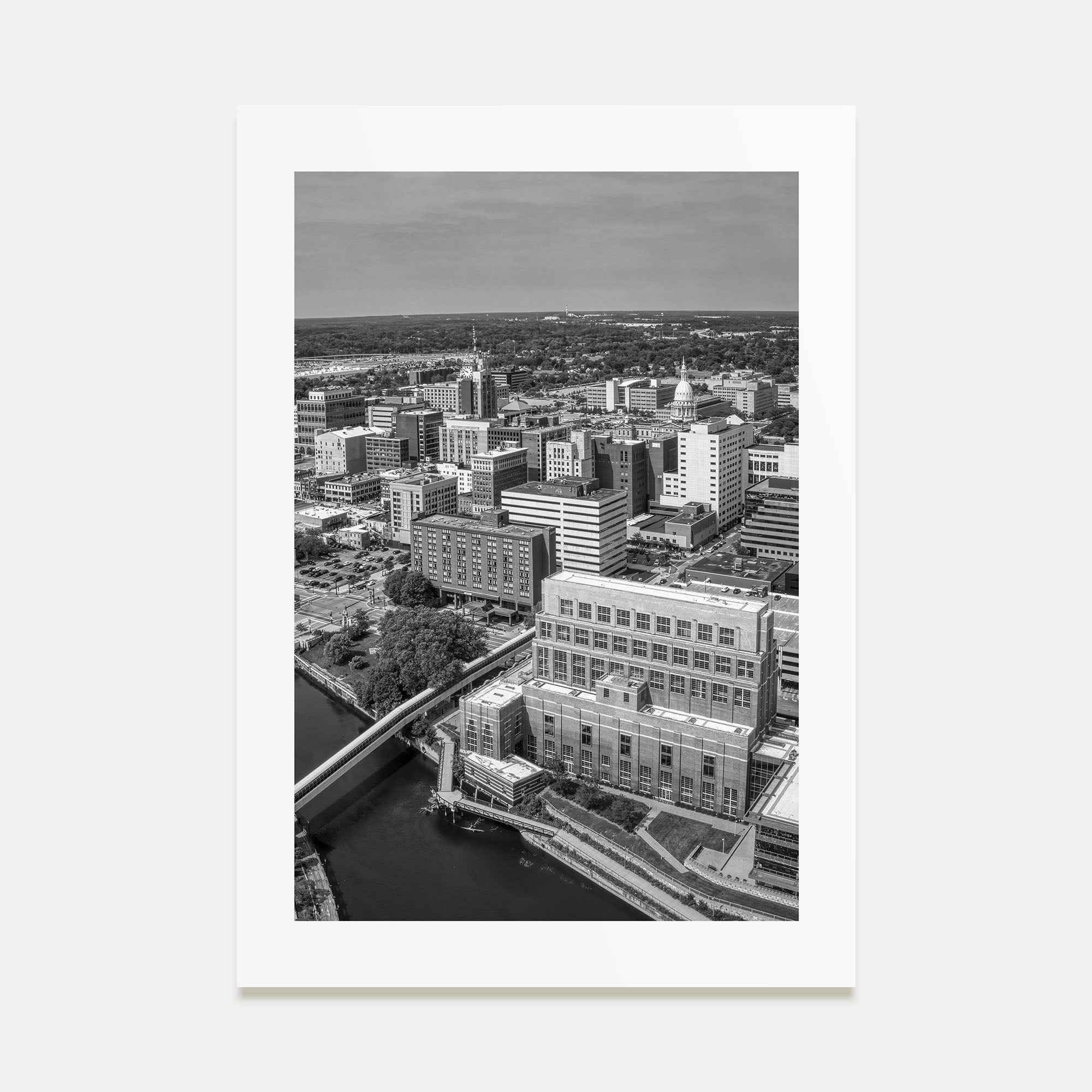 Lansing Photo B&W Poster