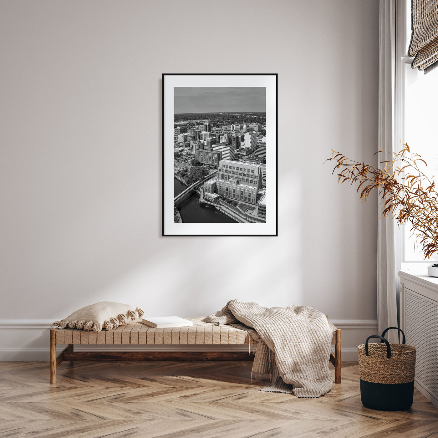 Lansing Photo B&W Poster