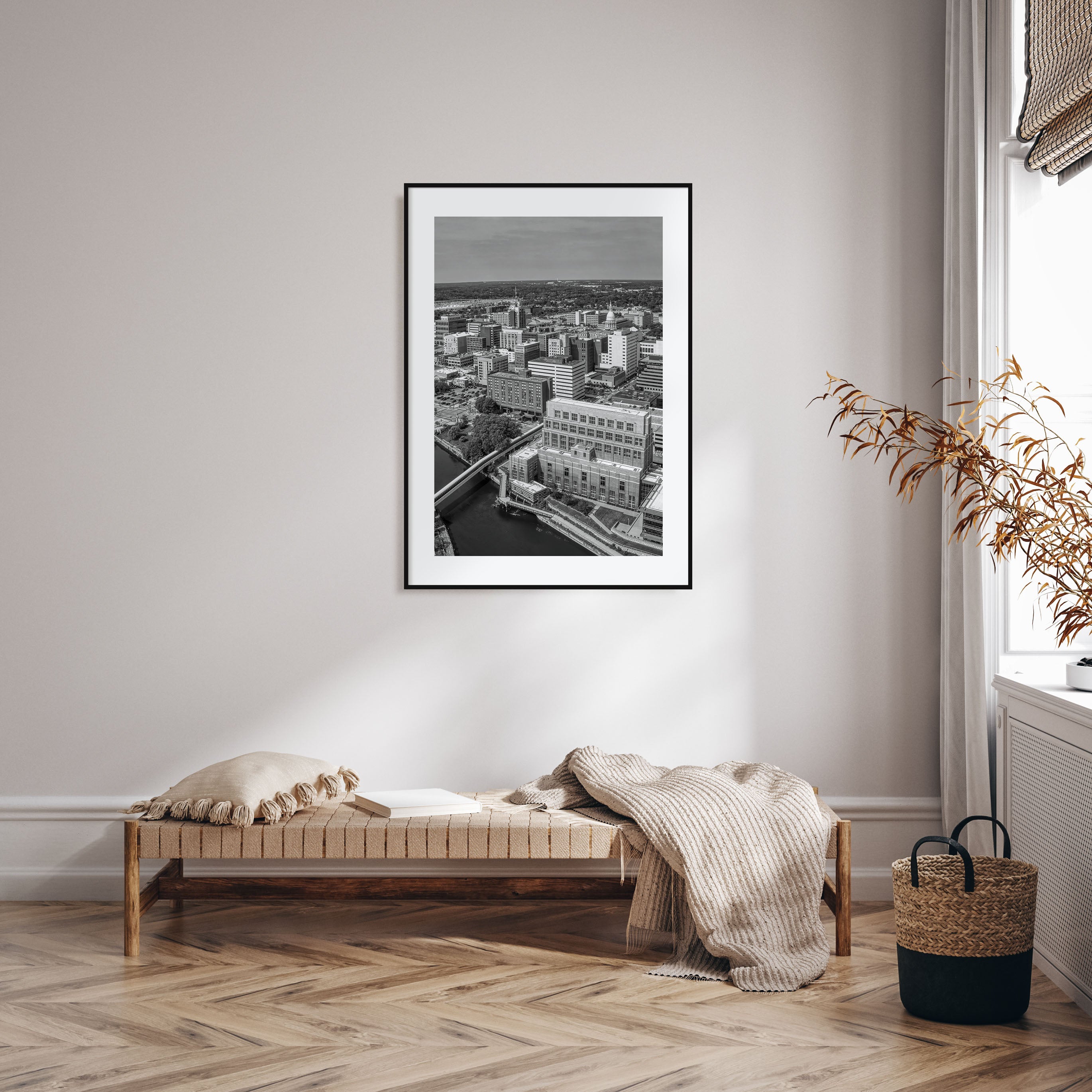 Lansing Photo B&W Poster