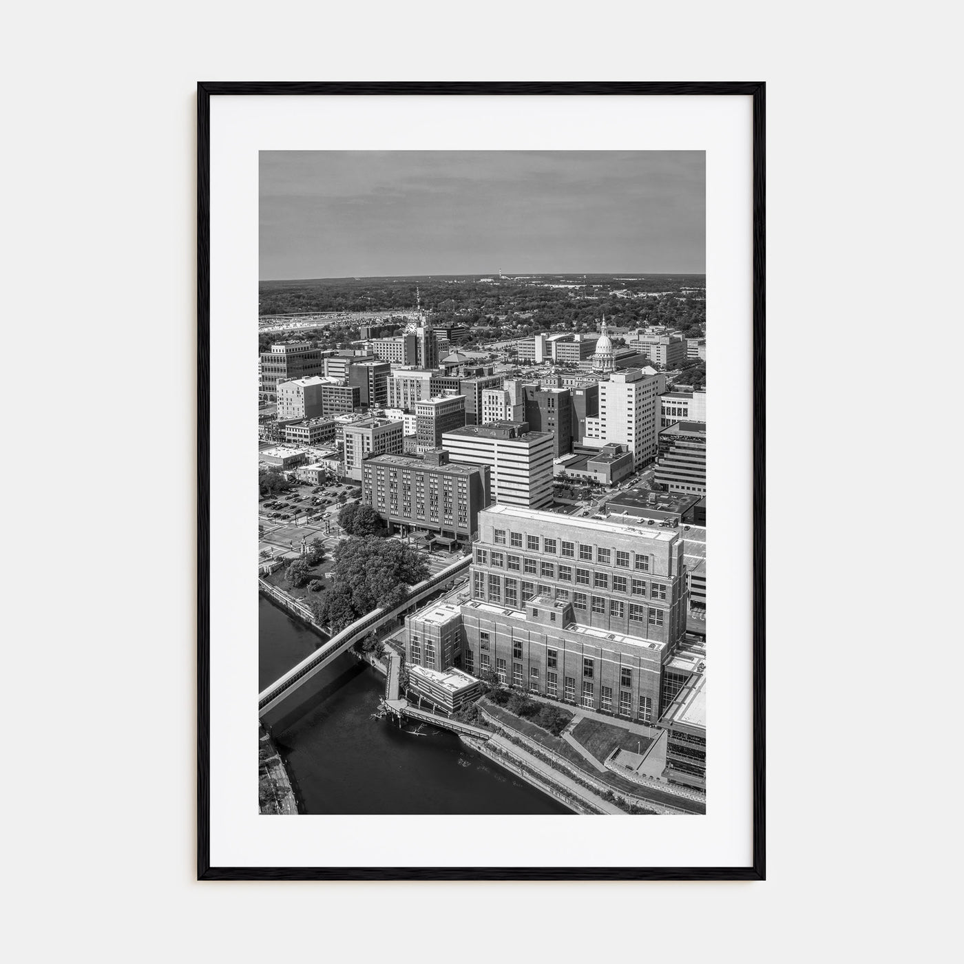 Lansing Photo B&W Poster