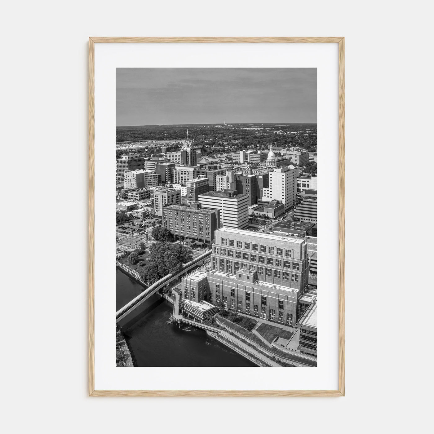 Lansing Photo B&W Poster