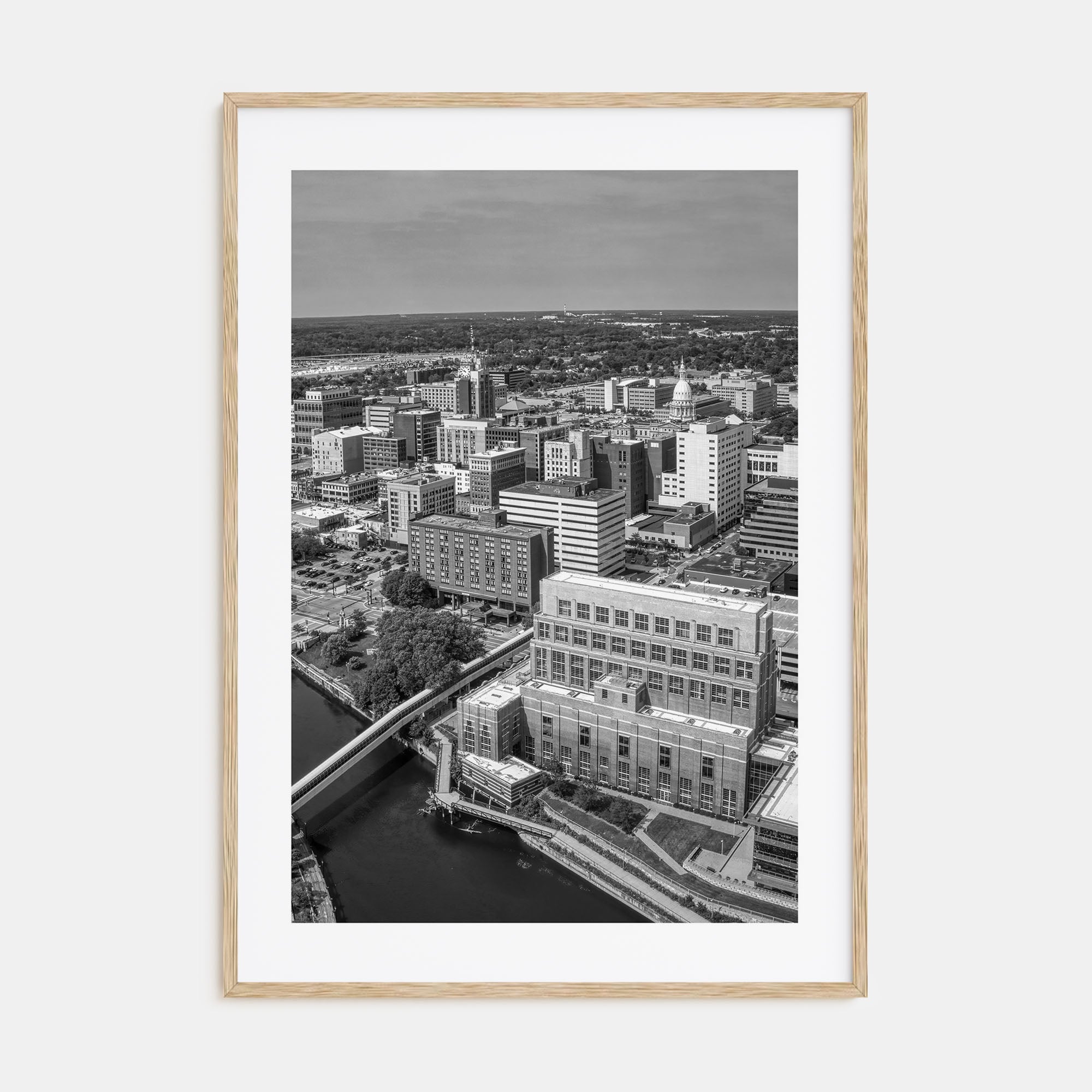 Lansing Photo B&W Poster