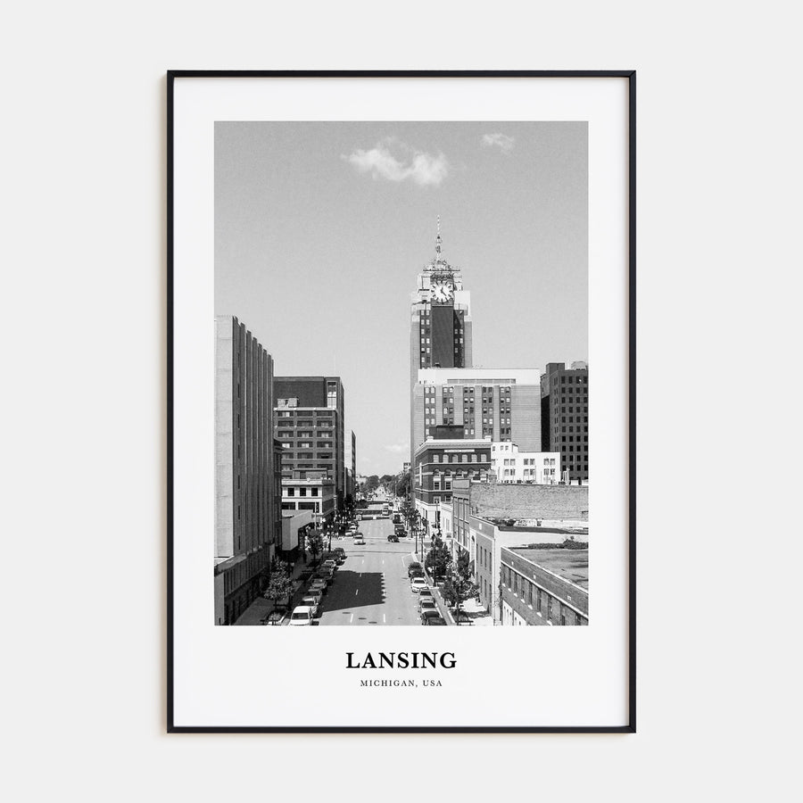 Lansing Portrait B&W Poster