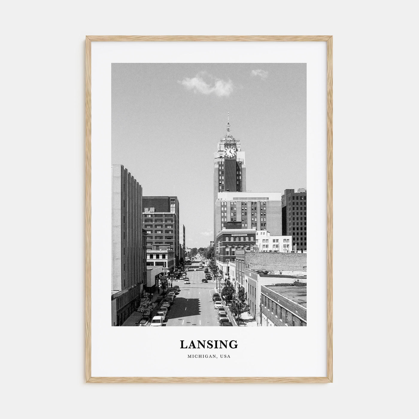 Lansing Portrait B&W Poster