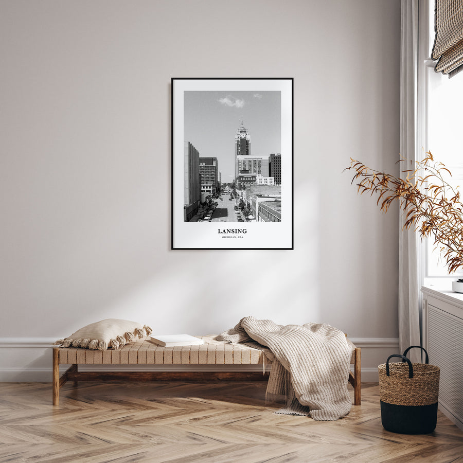 Lansing Portrait B&W Poster