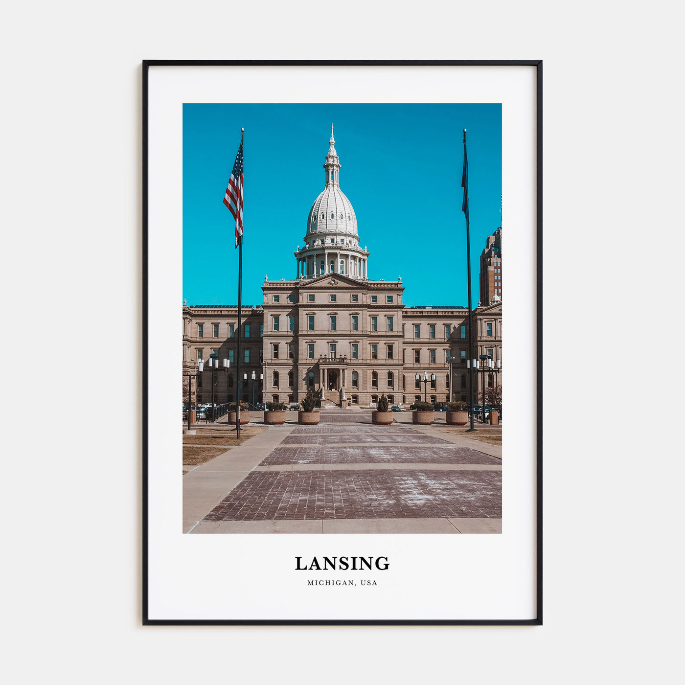 Lansing Portrait Color No 1 Poster